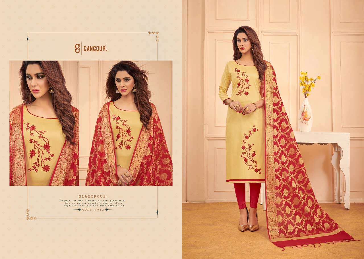 Chunri Vol-4 Gangour Nx Cotton Dress Materials Chunri Vol-4 Gangour Nx Cotton Dress Materials
